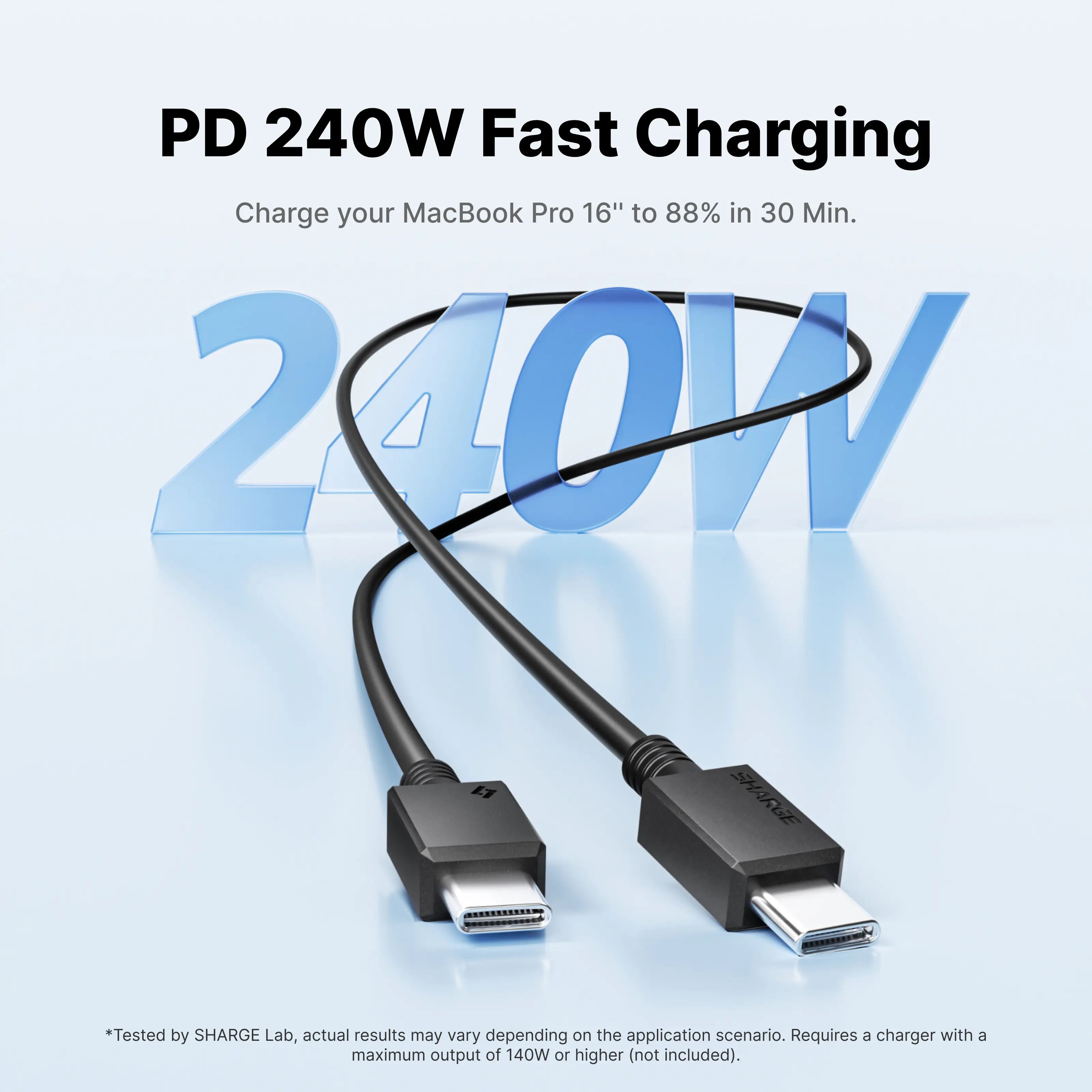 SHARGE 240W C to C Cable
