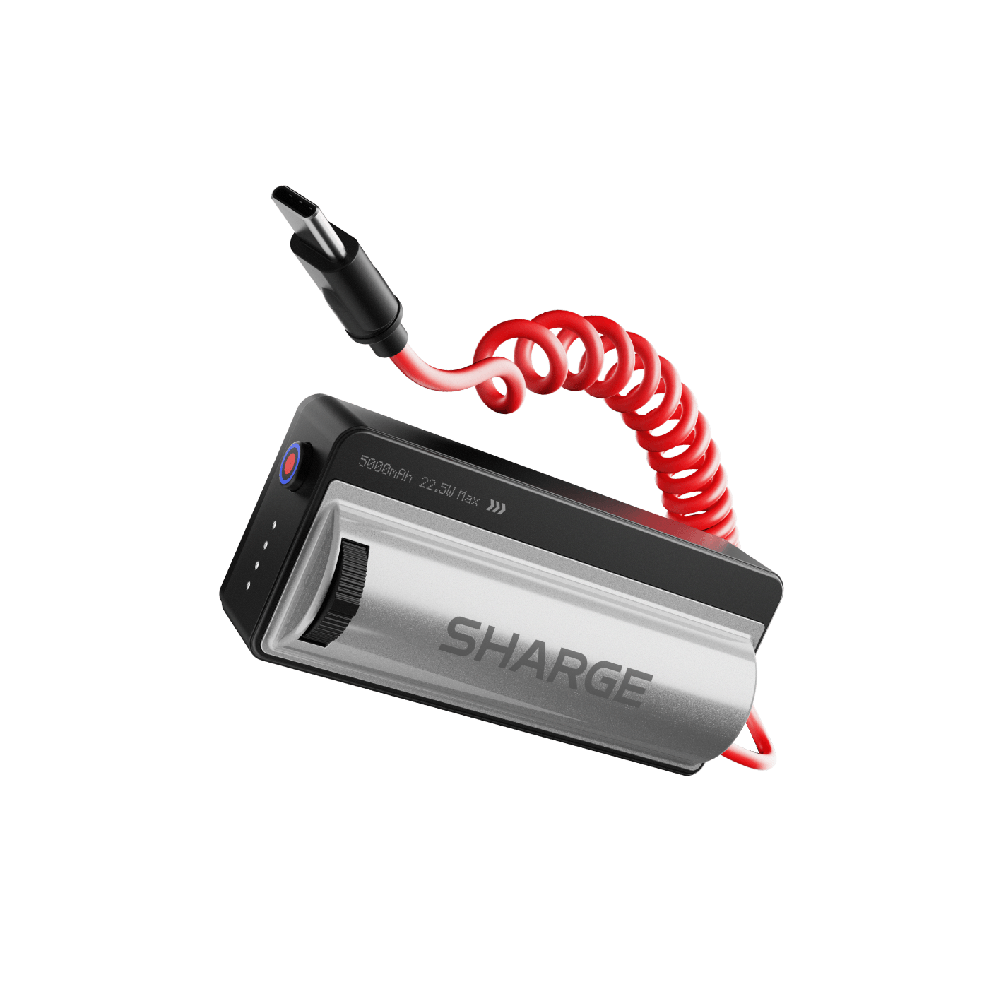 SHARGE Grip Power Bank(22.5W, 5K, Tactile Shutter Button)