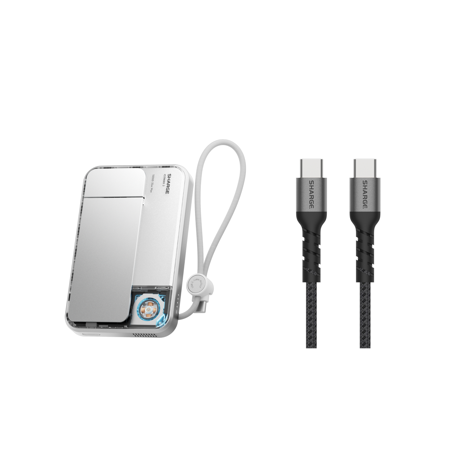 SHARGE ICEMAG 3 Power Bank(35W, 10K, Qi2.2 25W, Built-in Cable)