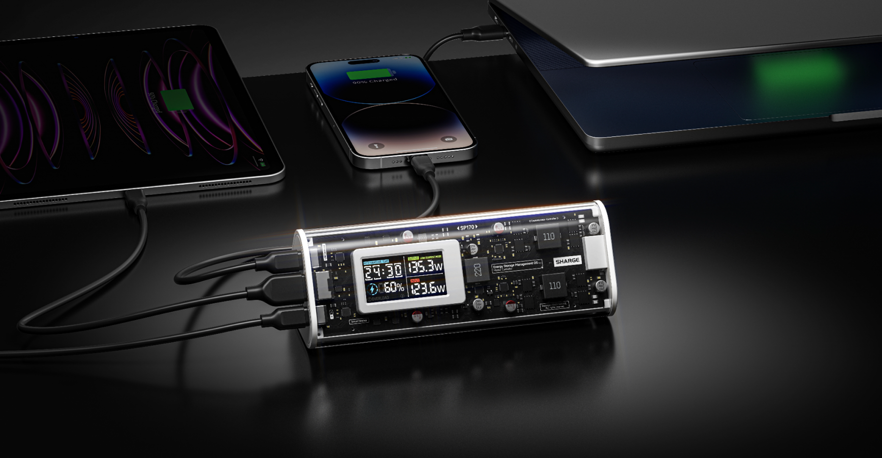3-port charging Shargeek 170